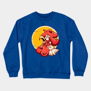 Rooster Crowing Crewneck Sweatshirt